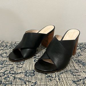 Cole Haan Gabby Sandal Open Toe Leather Black Size 6.5